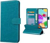 Samsung A41 Hoesje Wallet Case Turquoise