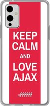 6F hoesje - geschikt voor OnePlus 9 -  Transparant TPU Case - AFC Ajax Keep Calm #ffffff