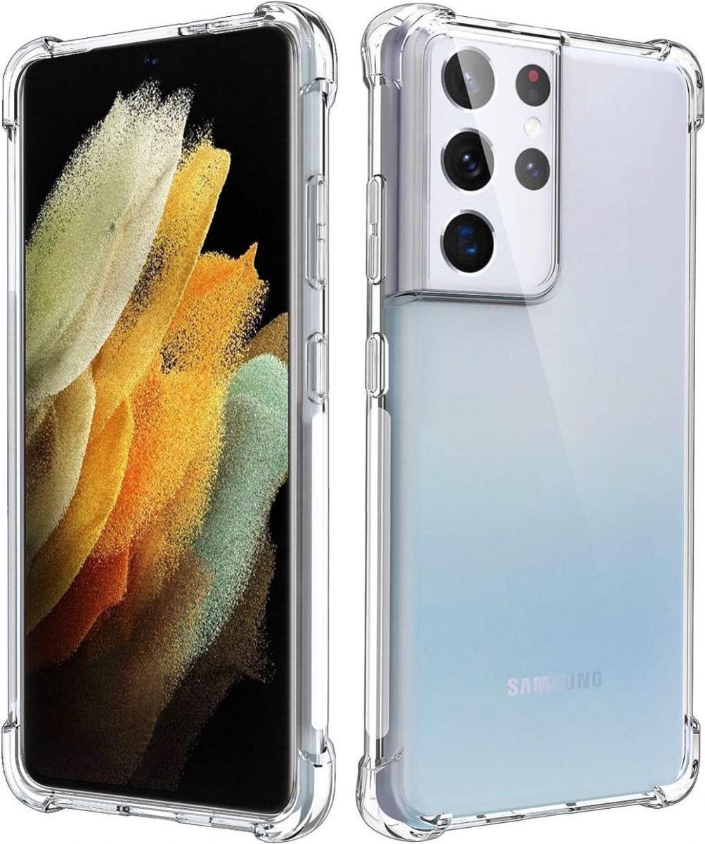 Hoesje Schokbestendig TPU Transparant Geschikt voor Samsung Galaxy S21 Ultra