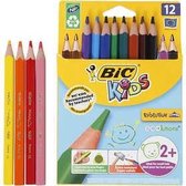 Crayons de couleur Evolution , L: 14 cm, recharge: 5 mm, différentes couleurs, triangulaire, 12 pièces