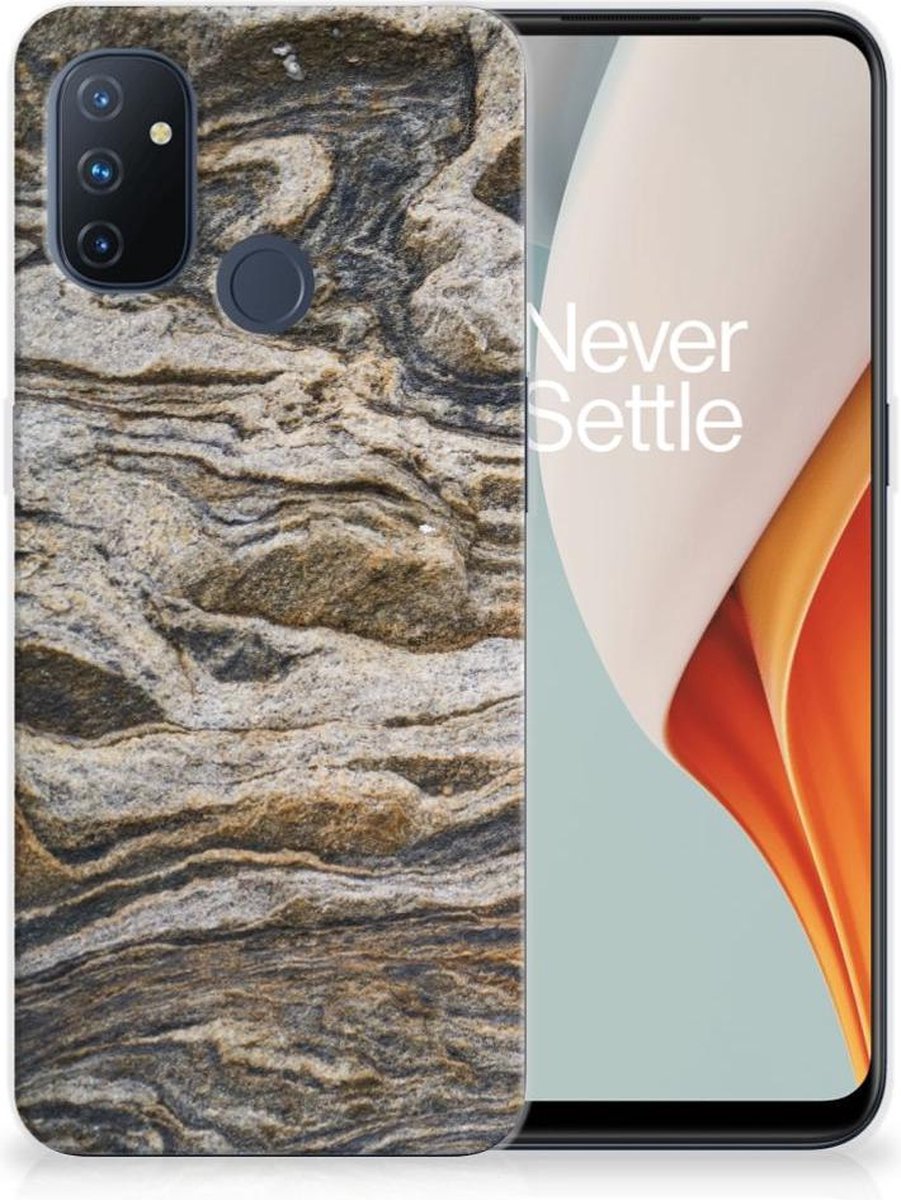 OnePlus Nord N100 TPU Siliconen Hoesje Steen