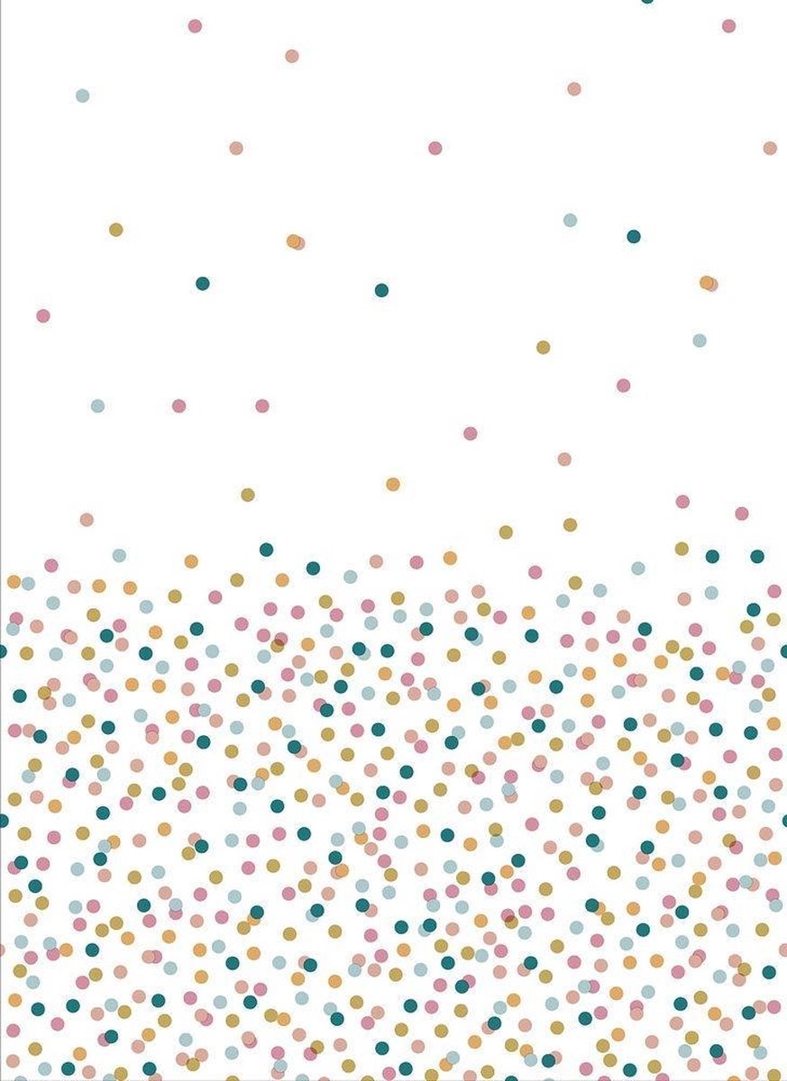 Duni Tafelkleed Dream Dots 138 X 220 Cm Papier Wit