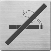 Alco AL-450-13 Pictogram RVS 90x90x1mm - Niet Roken -