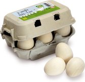 Eierdoosje met 6 witte eieren