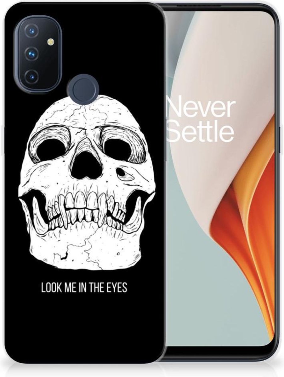 Silicone Back Case OnePlus Nord N100 Skull Eyes