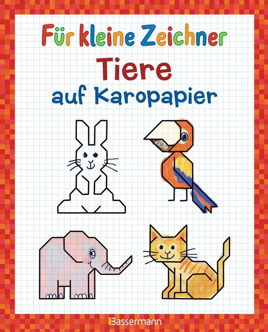Für kleine Zeichner - Tiere auf Karopapier - cover