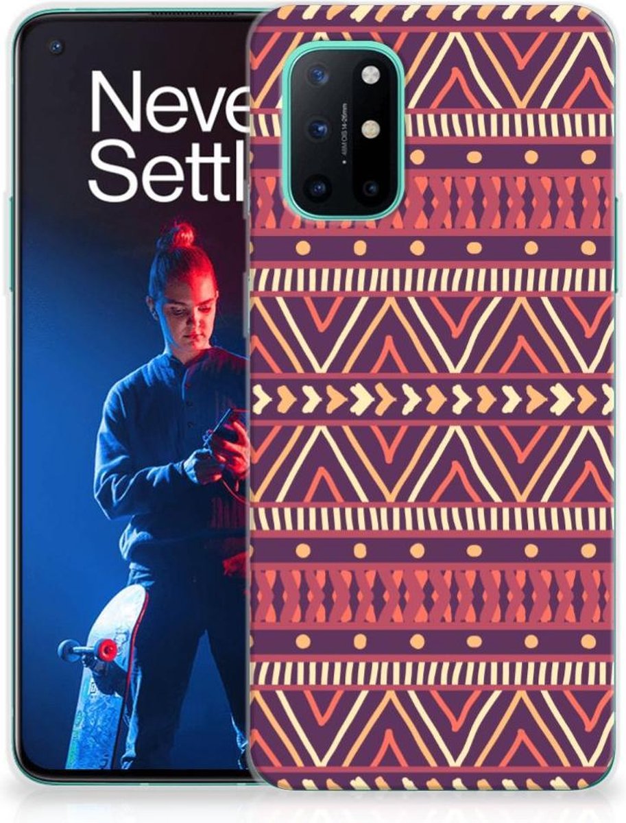 TPU Hoesje voor OnePlus 8T TPU bumper Aztec Paars