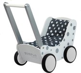 Bol.com Poppenwagen zilver stip Simply for Kids 60x32x55 cm aanbieding