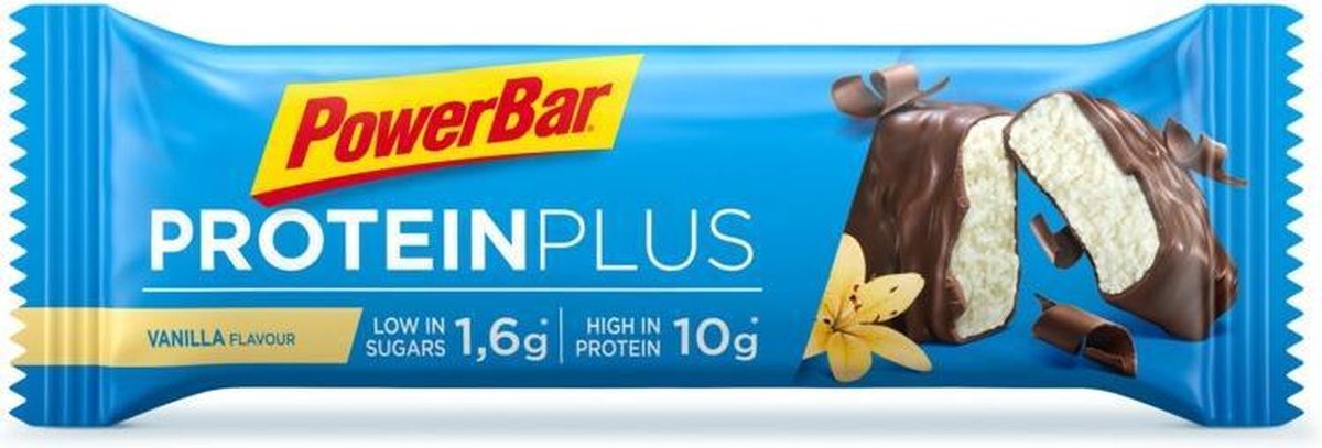 Goedkoopste PowerBar Proteïne Plus Low Sugar Bar Vanille 16 x 35 gr