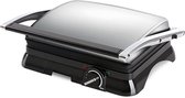 Contactgrill - Tosti Apparaat - Tosti Ijzer - Aigi Samy - Cool Touch - RVS - Zwart/Zilver - BES LED