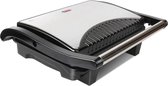Contactgrill - Tosti Apparaat - Tosti Ijzer - Aigi Heron - Cool Touch - RVS - Zwart/Zilver