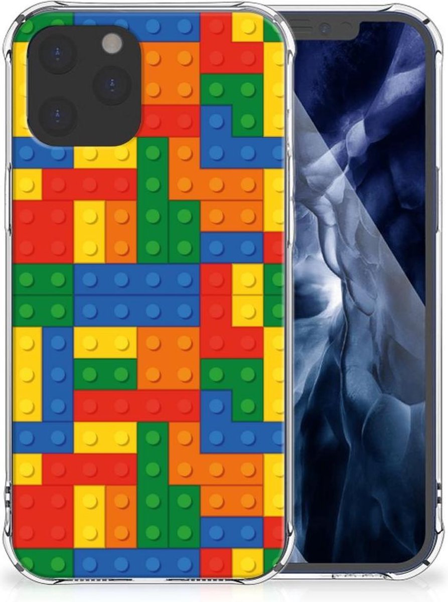 iPhone 12 Pro Max Doorzichtige Silicone Hoesje Blokken