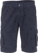 Casa Moda Korte Broek Palmboom Motief Blauw 593199200 - 33 (L)