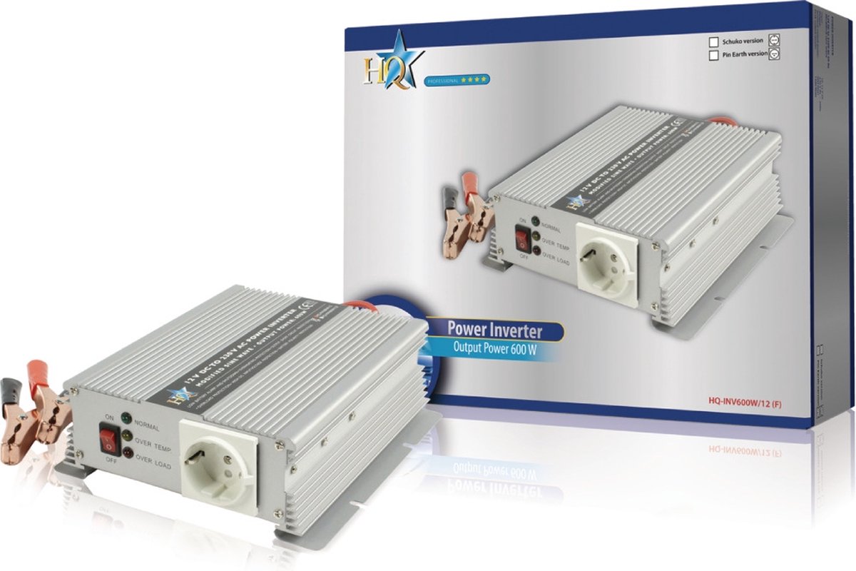 HQ - Spanningsomvormer - 12 - 230 volt - 600 W