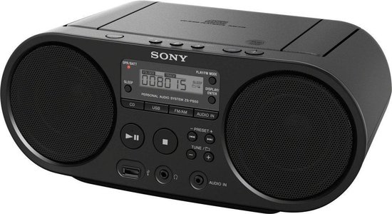 Sony ZS-PS55 - DAB+ Radio/cd-speler - Zwart