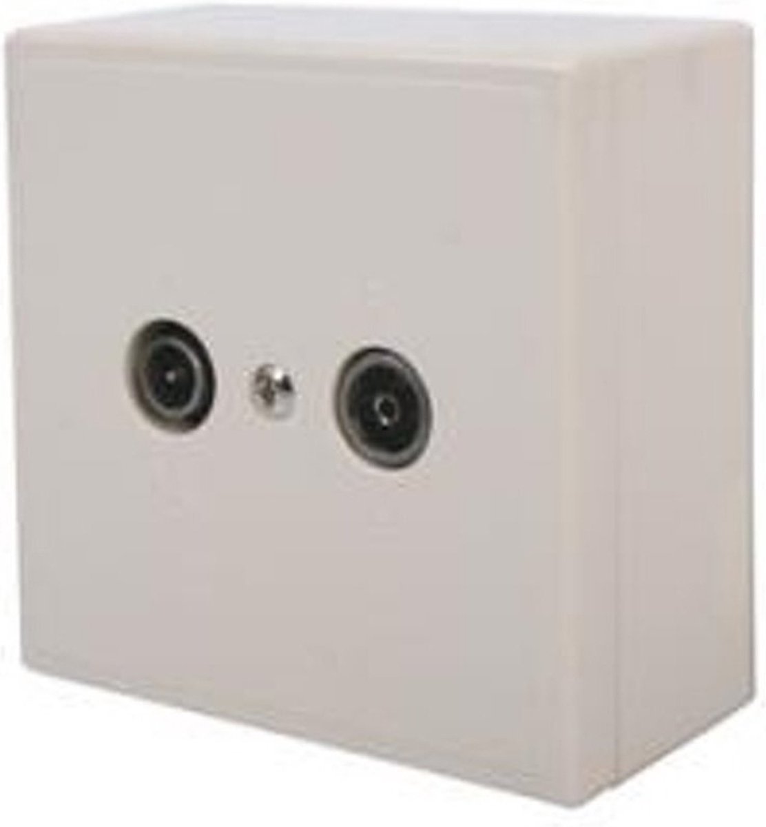 Skytronic 122223 Antennecontactdoos Wit