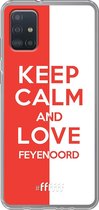 6F hoesje - geschikt voor Samsung Galaxy A52 - Transparant TPU Case - Feyenoord - Keep calm #ffffff