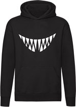 Monster teeth sweater | monster | gebit | tanden | tandarts | unisex | capuchon