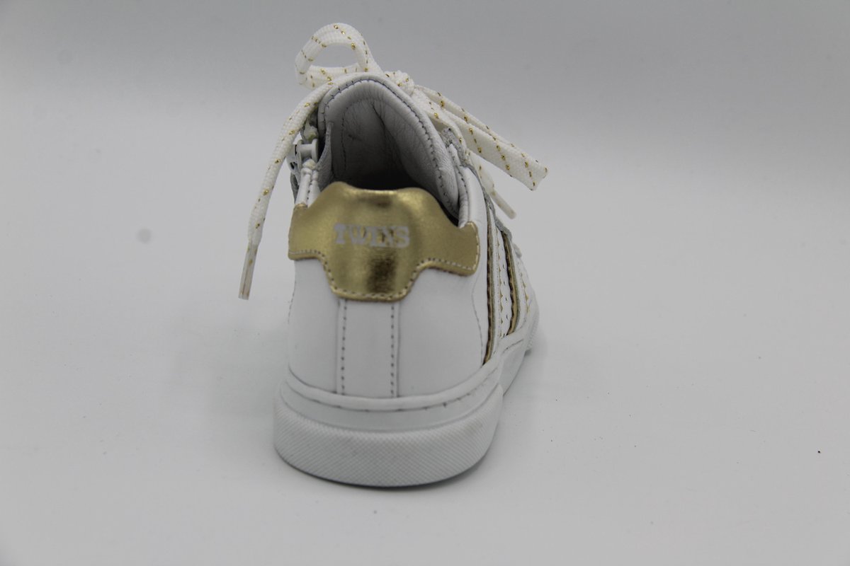 CKS Wit-Gouden Sneaker (canoas) - Schoenen Caramel (Sint-Job-in-'t-Goor)
