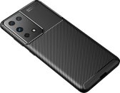 Shieldcase telefoonhoesje geschikt voor Samsung Galaxy S21 Ultra carbon hoesje - zwart