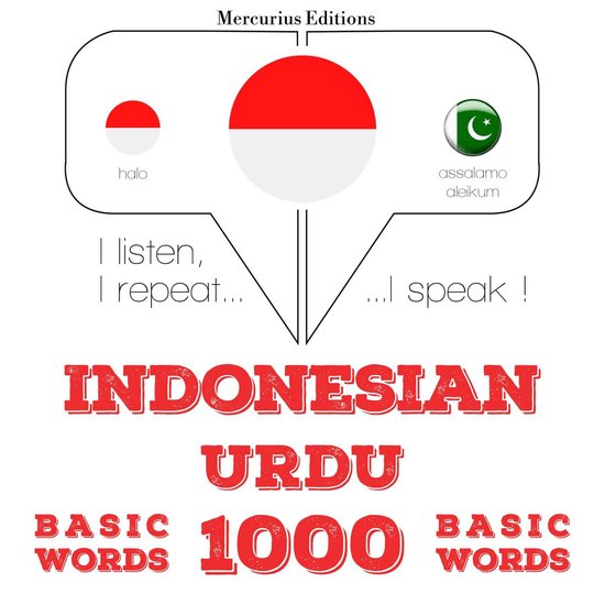 1000 kata-kata penting dalam bahasa Urdu - cover