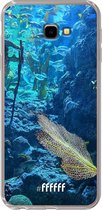 6F hoesje - geschikt voor Samsung Galaxy J4 Plus -  Transparant TPU Case - Coral Reef #ffffff
