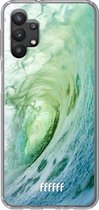 6F hoesje - geschikt voor Samsung Galaxy A32 5G -  Transparant TPU Case - It's a Wave #ffffff