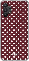 6F hoesje - geschikt voor Samsung Galaxy A32 5G -  Transparant TPU Case - Burgundy Dots #ffffff