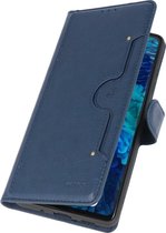 Wicked Narwal | Luxe Portemonnee Hoesje voor Samsung Samsung Galaxy S21 Navy