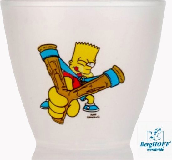 Foto: Berghoff drinkbekers 2 delig the simpsons met afbeelding