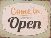 Clayre & Eef Tekstbord 40*1*30 cm Meerkleurig Hout Rechthoek Wandbord Quote Bord
