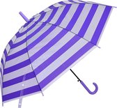 Melady Paraplu Volwassenen Ø 93 cm Paars Nylon Strepen Regenscherm
