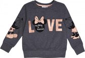 Disney Minnie Mouse sweater - antraciet/koper - maat 98/104 (4 jaar)
