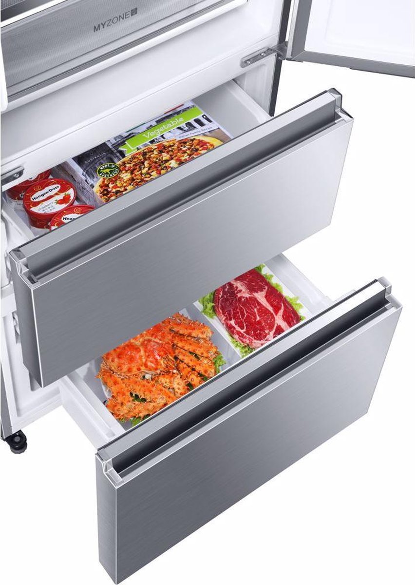 Haier HB16FMAA - Amerikaanse koelkast -RVS | bol.com