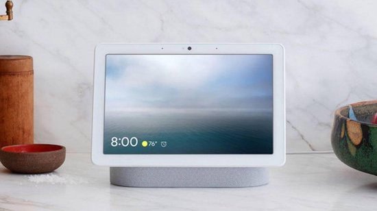 Google Nest Hub Max - Smart Speaker met Scherm - Chalk | bol