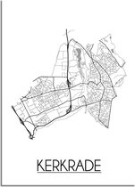 Kerkrade Plattegrond poster B2 poster (50x70cm) DesignClaud