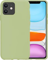 iPhone 11 Hoesje Siliconen Case Hoes Back Cover TPU - Groen