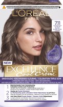 Excellence Cool Crème 7.11 Ultra Asblond Permanente Haarverf Asblond