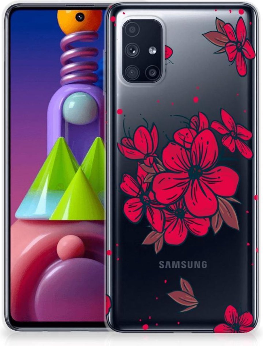 Samsung Galaxy M51 TPU Case Blossom Red