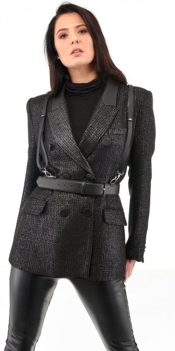 Elvy Fashion - Belt 40767 Plain - Black