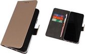 Huawei P40 Lite E Hoesje Wallet Case Goud