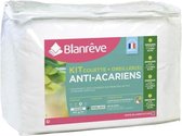 BLANREVE Pack warm dekbed en Percale kussen - anti-mijt - 140x200cm