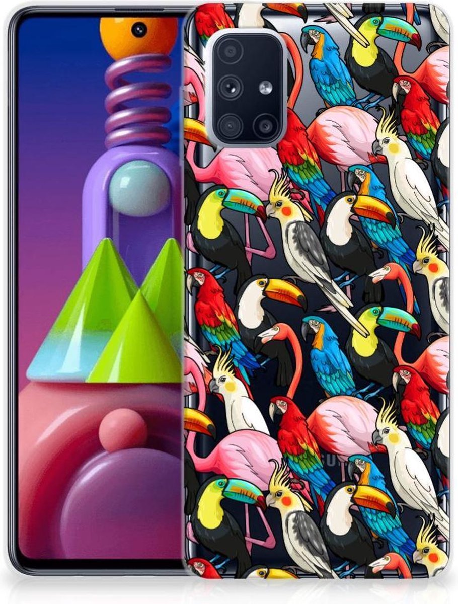 Samsung Galaxy M51 TPU Hoesje Birds