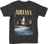 Nirvana Heren Tshirt -XL- Stage Jump Zwart