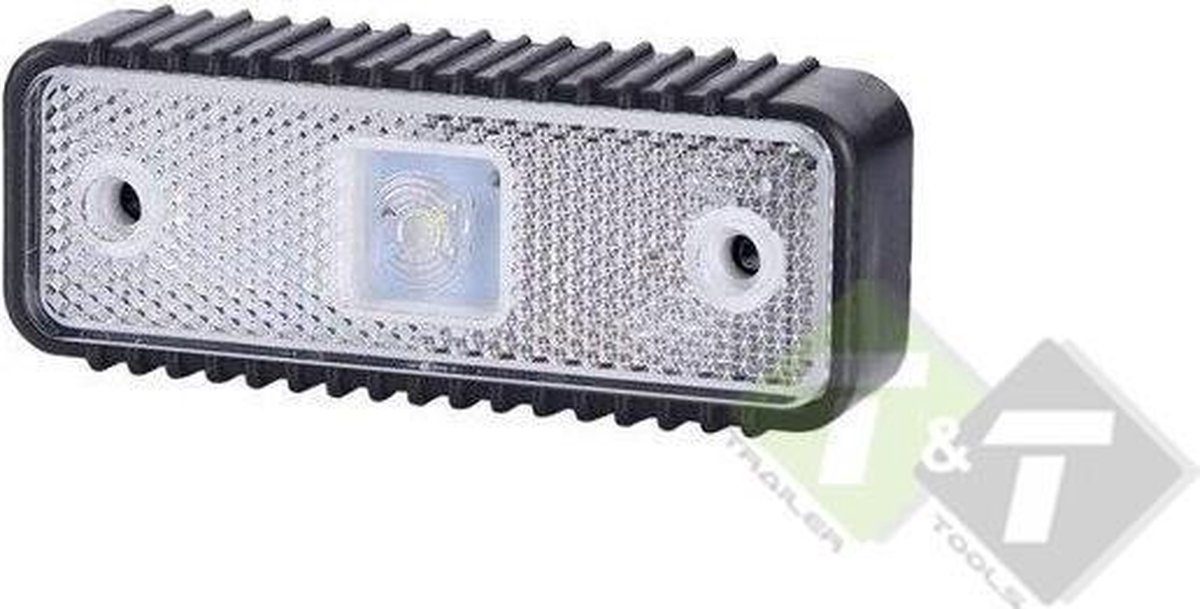 Zijmarkeringslamp, Contourlamp LED, WIT, 12 tot 24 Volt, Led