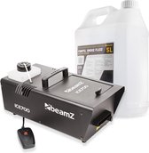 Rookmachine - BeamZ ICE700 low fog machine 700W + 5 liter rookvloeistof