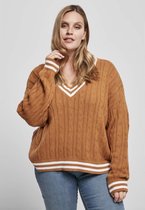 Urban Classics Sweater/trui -S- Short V-Neck College Beige