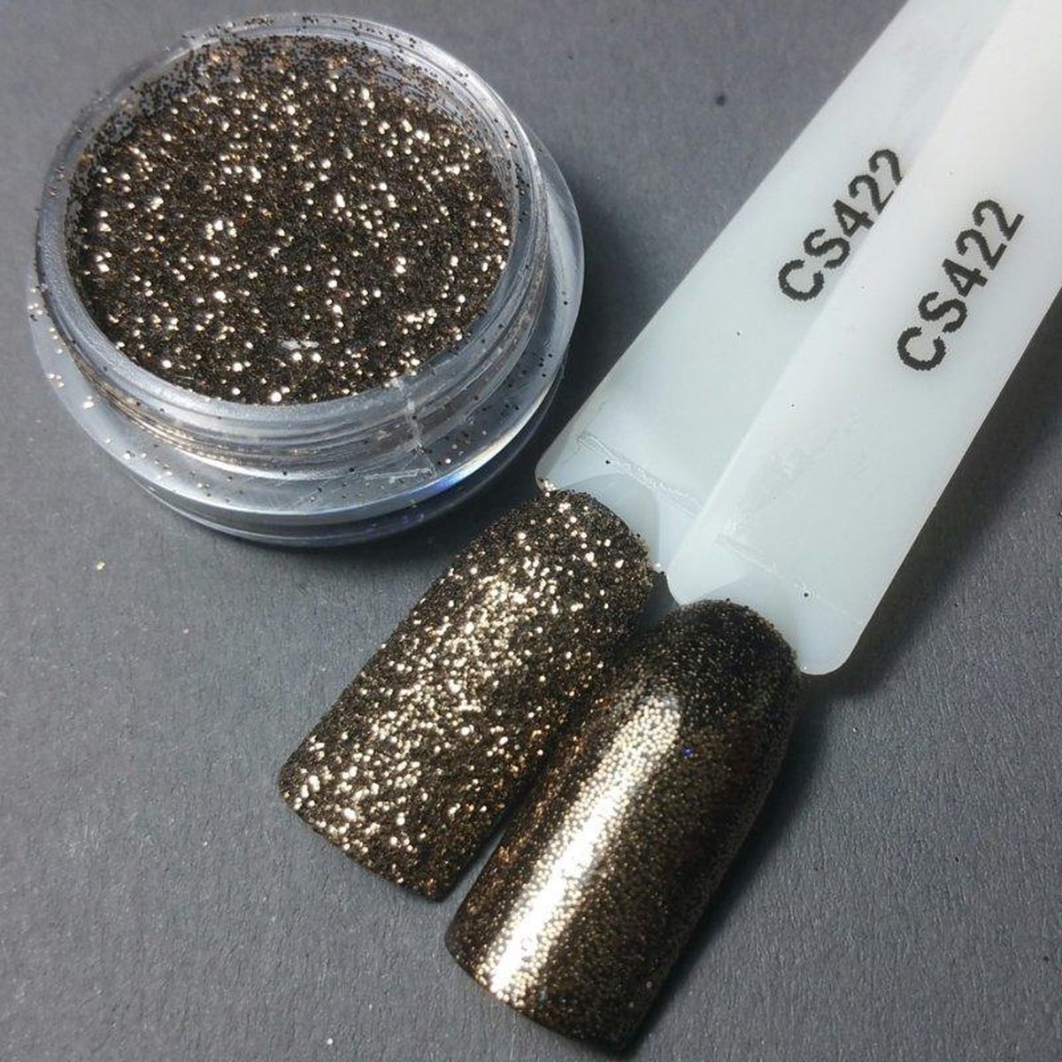 Goedkoopste Nagel glitter - Korneliya Crystal Sugar 422 Brons