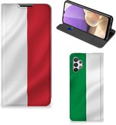 Smartphone Hoesje Geschikt voor Samsung Galaxy A32 5G Leuk Bookcase Italiaanse Vlag