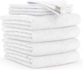 Walra Badgoedset Soft Cotton - 4x 50x100 + 4x 16x21 -   100% katoen - Wit